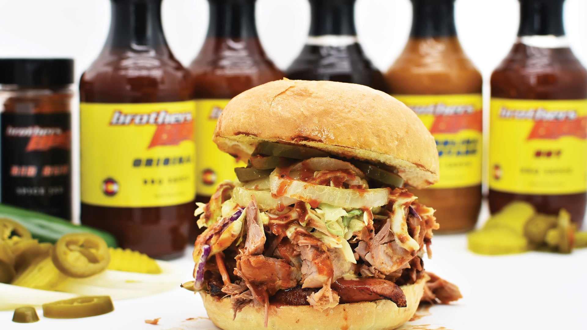 Pork Sandwich with Brothers BBQ Sauce