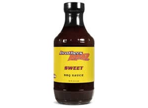 sweet bbq sauce bottle from Brothers BBQ Colorado